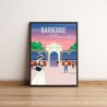 Affiche déco les Halles de Narbonne par Mistral et Tramontane.