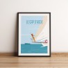 Affiche du Cap d'Agde, imprimée en France.